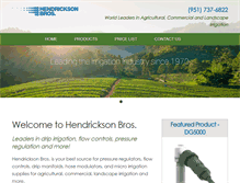 Tablet Screenshot of hendricksonbros.com